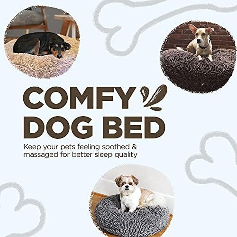Soggy Doggy Super Snoozer round Dog Bed, Dark Chocolate, XL 42"X42"X7"