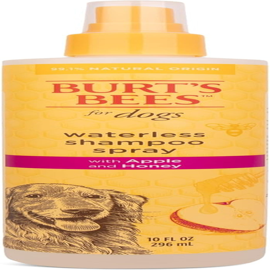 Burts Bees for Pets Waterless Shampoo Spray, with Apple & Honey, 10 Fl Oz