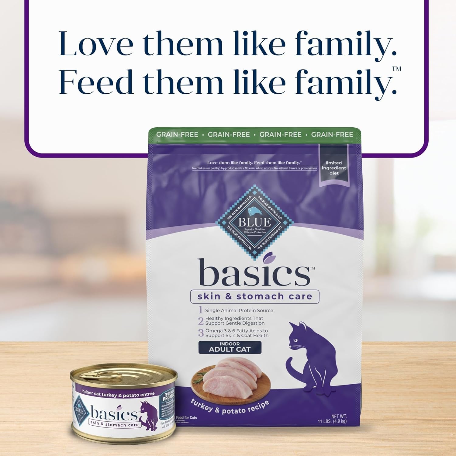 Basics Turkey Grain-Free Dry Cat Food, 11 Lb
